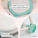 Tiny Marvels Portable 3-in-1 Baby Booster Seat, Cozy Floor Seat, Feeding Seat with Tray, Compact Foldable Toddler Booster with Child Safety Belt Carry Bag, Perfect for Travel (Cream Confetti) by TinyTreasures Baby Boutique