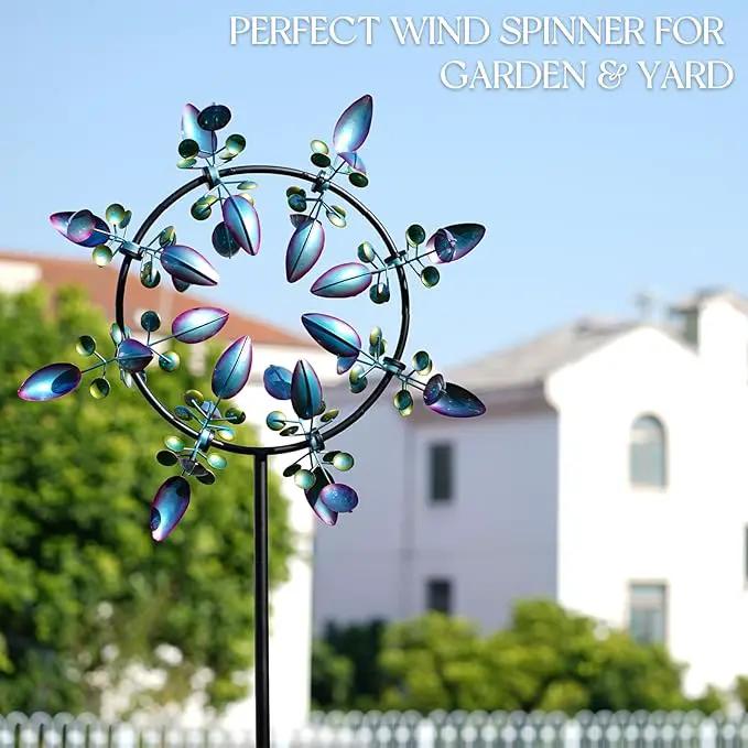 Peacock Wind Spinners Outdoor, Garden Spinners Metal Large 87 inches, Wind Sculptures for Yard Decor(87 x 30 Inches), photo 6 of 6