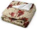 HGOD DESIGNS Bloody Hand Flannel Fleece Bed Blanket Throw Blanket Lightweight Cozy Plush Blanket for Bedroom Living Rooms Sofa Couch 40"x50" by CozyNest Decor
