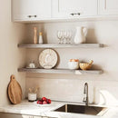 HOOBRO Floating Shelves for Wall, Wall Mounted Shelf Set of 2, 39.4" Hanging Shelf with Invisible Brackets, for Wall in Bathroom, Bedroom, Toilet, Kitchen, Livingroom, Office, Greige BG100BJP201 by CozyNest Decor