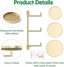 Rotating Window Plant Shelves, 3-Tier Metal Plant Shelf Indoor, Gold Plant Stand, Plant Rack for Wall Planters for Plants Window Sill Gifts for Plant Lovers by GreenHaven Gardens