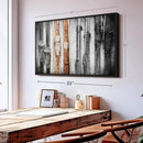 ElephantStock Ski Collection Wall Art - Horizontal Framed Canvas - 1-Piece Bathroom Wall Decor - Photography sports Canvas Print - Brown and Black Decor for Wall - 37" X 25" by CozyNest Decor