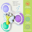 ALASOU 3PCS Pop Suction Cup Spinner Toys for 1 Year Old Boy Girl|Novelty Spinning Tops Toddler Toys Age 1-2|Sensory Baby Bath Toy for Toddlers 1-3|12 18 Months Boy Birthday Gift for Infant by TinyTreasures Baby Boutique