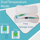 Amplim Non-Contact Forehead Thermometer & Case for Adults, Kids, Baby, FDA Cleared, Medical Grade, Touchless Infrared, 1-Sec Reading, Fever Alarm, Memory Recall, Quiet Mode, (White) by TinyTreasures Baby Boutique