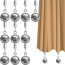 10 Pack Heavy Duty Curtain Weights for Outdoor, Stainless Steel Drapery Clip Keepping Curtain Panel Straight, Keep Outdoor Curtain Flag from Waving, Help Weigh Down Sun Curtain Tablecloth Garden Flag by GreenHaven Gardens