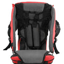 ClevrPlus Cross Country Baby Backpack Carrier, Red, Toddler Hiking Backpack with Comfortable Seat, Adjustable Straps & Belt, Foldable Frame Lightweight Large Capacity Child Carrier for Outdoor by TinyTreasures Baby Boutique