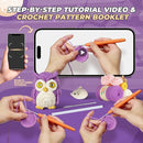 MOREJMTT Crochet Kit for Beginners Animal,Crochet Animal Kits,Crocheting Kit for Starters,Learn to Crochet with Step-by-Step Video Tutorials,Beginner Crochet Kits for Adults(owl) by TinyTreasures Baby Boutique
