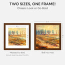 Homeforia 8x8 Picture Frame Brown, High-End Dark Oak 8 x 8 Square Brown Wood Frame with Mat 6 by 6 for Art, 8by8 Wooden Walnut Poster Frame Matted to 6x6 inch Photo, Tempered Glass, Wall Kit, Set of 1 by CozyNest Decor