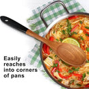 14 Inch Large Wooden Spoons for Cooking Utensils Set Acacia Wood Spatula Slotted Spoon Best Non Toxic Kitchen Utensil Long Mixing Spoon Spatulas Turner Stirring Serving Spoons Kitchen Use Tools by CozyNest Decor
