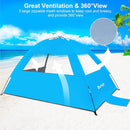 Gorich Beach Tent Sun Shelter for 3/4-5/6-7/8-10 Person with UPF 50＋ UV Protection, Lightweight & Easy Setup Beach Shade Canopy, Portable Beach Shade Tent Beach Cabana by TinyTreasures Baby Boutique