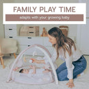 6-in-1 XL Play Mat & Play Gym, Baby Gym, Baby Activity Gym, Sensory Exploration and Motor Skill Development Toys (Blush) by TinyTreasures Baby Boutique