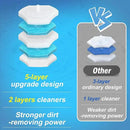 squish 2 Kit Disposable Toilet Brush with 32 Refills, Toilet Bowl Toilet Brush and Holder, Wall Mounted Toilet Brush with No Drilling Adhesive for Toilet Cleaning by CozyNest Decor