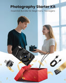 Digital Camera with Front Rear Lens, Autofocus 64MP 4K Camera for Photography with 32GB Card, Portable Compact Point and Shoot Camera for Teens Adult Beginner with Metal Shell, 2000mAh Battery by TinyTreasures Baby Boutique