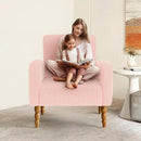 Chenille Fabric Accent Chair Set of 2, Upholstered Armchair with Solid Wood Legs, Modern Living Room Accent Chair, Comfy Single Sofa Chair Reading Club Chair for Bedroom Reception Lounge,Pink by CozyNest Decor