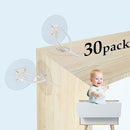 Furniture Anchors (30 Pack) No Drill Upgraded Furniture Straps for Baby Proofing, Self-Adhesive Secure 168 Pound Furniture Prevent Falling Anti Tip Earthquake Straps for Child Safety by TinyTreasures Baby Boutique