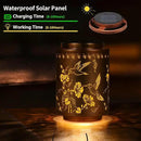 Solar Lanterns Outdoor Waterproof Mushroom Butterfly Garden Decor Gifts for Women Mon Grandma Metal Hanging Solar Lights Decoration for Outside LED Lanterns for Yard Patio Lawn Pathway（Hummingbirds） by GreenHaven Gardens