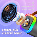 【2025 Newest】 Mini Karaoke Machine for Kids Girls & Boys - Portable Bluetooth Speaker with 2 Wireless Microphones - Kids Birthday Gifts for Ages 4-10 - Kids' Instrument Accessories - Space Gray by TinyTreasures Baby Boutique