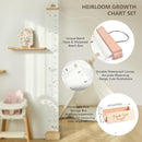 Growth Chart for Wall 7 Ft Height Chart with Keepsake Box & Hook Waterproof Canvas Measure Wall Ruler Removable Neutral Nursery Wall Decor for Baby Kids Toddlers by TinyTreasures Baby Boutique