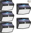 Solar Outdoor Lights - 138 LED/5 Packs Solar Motion Sensor Security Lights with 3 Lighting Modes for Garden, Fence, Yard, Deck, Garage by GreenHaven Gardens