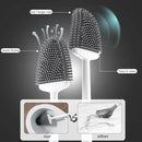 Sellemer Toilet Brush and Holder Set - Flexible Toilet Bowl Brush Head with Silicone Bristles, Compact Size for Storage and Organization, Ventilation Slots Base (1 Pack, White) by CozyNest Decor
