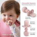 SAMiGO Silicone Baby Feeding Set, Baby Led Weaning Supplies, Suction Bowl Plate Bib Cup Self Feeding Spoons, Solid Food Eating Essentials, First Stage Utensils, 6+ Months by TinyTreasures Baby Boutique