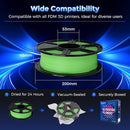 FLASHFORGE Rapid PLA Filament 1.75mm Luminous Green, 500mm/s High Speed Printing, Glow in The Dark 3D Printer Filament 1kg Spool, Dimensional Accuracy +/- 0.02mm, Brilliant, Long-Lasting Glow by TinyTreasures Baby Boutique