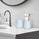 Bathroom Tumbler Cup Ceramic 13.5oz Reusable Toothbrush Cup 400ml,Toothbrush Holder Adequate for Your Bathroom (Blue)
