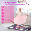 Upgraded Dance Mat for Kids, Single & Double Players Mode Electronic Dance Pad with Light-up 12-Button Wireless Bluetooth 5 Game Modes Christmas Birthday Gift for Girls Boys Ages 3 4 5 6 7 8 8-12 by TinyTreasures Baby Boutique