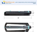 Lawn Turbo Oscillating Water Sprinkler 100003 Adjustable Pattern to Cover 4,000 sq.ft. by New England Garden Tools by GreenHaven Gardens