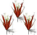Homight Metal Agave Plant Outdoor Decoration Outdoor Garden Decoration Lily Mexican Yard Art Plant Garden Agave Lily Decorative Garden Gift… (3 Big White Lilies) by GreenHaven Gardens