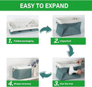 Bidtakay Large Storage Baskets for Shelves 3 Pack Fabric Storage Bins for Organizing Linen Collapsible Organizer for Closet-Deep Green by TinyTreasures Baby Boutique
