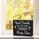 Good Friends Are Like Stars Wooden Sign – Sentimental Gift for Best Friend, Rustic Wall Hanging Decor, Friendship Keepsake, American Made, Thoughtful Birthday by CozyNest Decor