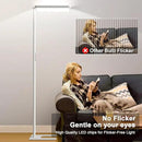 LED Floor Lamp 78ines Tall Floor Lamp 80W White Mordern Office Standing Lights Eye-Care Reading Lamps for Living Room Study Bedroom 4000K Daylight by CozyNest Decor