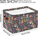 Mushroom Snail Rectangular Storage Basket Organizer Bin Shelf Baskets For Clothes Gifts For Home Office Dorm by GreenHaven Gardens