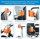 Accmor Stroller Cup Holder with Phone Holder, Bike Cup Holder, Universal Cup Holder for Uppababy Nuna Doona Strollers, 2-in-1 Cup Phone Holder for Stroller, Bike, Wheelchair, Walker, Scooter by TinyTreasures Baby Boutique