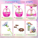 Plunack Flower Bouquet Craft Kits for Kids Age 4-8, Flower Press Kit DIY Flowers Making Toy for 4 5 6 7 Year Old Girls Arts & Crafts Toys Educational Handmade Activity Set, Birthday Gift for Girls 3+ by TinyTreasures Baby Boutique