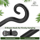 Kingsyard 2 Pack Wall Plant Hanger - Heavy Duty Metal Hanging Bracket Hooks for Hanging Plant Bird Feeders Lanterns Wind Chimes Indoor/Outdoor. Black by GreenHaven Gardens
