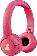 POGS Kids Bluetooth Wireless Headphones | The Gecko 2 | Foldable, Durable Headphones for Kids 3+ | Volume Limited 85 dB, Microphone | On-Ear | Wireless Music-Sharing Function (rPink) by TinyTreasures Baby Boutique