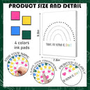 SHLINCO Teachers' Day Thank You Set, Suitable for Kindergarten, Primary and Middle School Classroom Souvenirs, Fingerprint Art Canvas DIY, Year-End Gifts for Class Teachers by TinyTreasures Baby Boutique