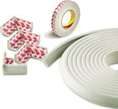 Furniture Edge and Corner Guards | 20.4ft Protective Foam Cushion | 18ft Bumper 8 Adhesive Childsafe Corners | Baby Child Proofing Set NonToxic and Safe for Table, Fireplace, Countertop | White by TinyTreasures Baby Boutique