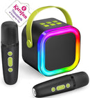 IROO Mini Karaoke Machine for Kids, 2025 TOP Toys Birthday Gifts Ideas for Girls Ages 4, 5, 6, 7, 8, 9, 10, 12+ Years Old, Portable MP3 Player with 2 Wireless Mics for Party by TinyTreasures Baby Boutique