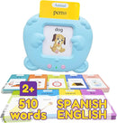 ZeenKind Spanish & English Talking Flash Cards with 510 Sight Words for Toddlers 3 4 5 6 Years Old, Learn Spanish for Kids, Audible Pocket Speech Early Learning Bilingual Flashcard Toys, 255 Cards by TinyTreasures Baby Boutique