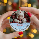 Personalized Baby’s First Christmas Ornament 2025 - Custom Newborn Keepsake Tree Ornament - Sweet Gift for New Parents Mom Dad - Christmas, Birthday Gift for Babies, Boy, Girls, Mom, Dad by TinyTreasures Baby Boutique