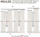 MIULEE 100% Blackout Curtains 90 Inch Long 2 Panels Set for Bedroom, Thick Faux Linen Black Out Curtain Room Darkening Back Tab Pleat Window Textured Drapes with Hooks for Living Room, Chambray Blue by CozyNest Decor