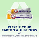 ARM & HAMMER Complete Care Toothpaste, Teeth Whitening Toothpaste with Baking Soda, Fluoride, Whole Mouth Protection, Fresh Mint Flavor, 6.0 oz (Pack of 4) by CozyNest Decor