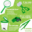 GINMIC Kids Explorer Kit & Bug Catching Kit, 16 Pcs Outdoor Exploration Safari Kit for Kids Camping with Binoculars, Adventure, Hunting, Hiking, Educational Toy Gift for 3-12 Years Old Boys Girls by TinyTreasures Baby Boutique