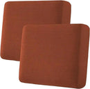 H.VERSAILTEX Super Stretch Individual Seat, Sofa Covers Couch, Cushion Covers Slipcover Sets Thick Jacquard Textured Twill Fabric (2 Piece Large Sofa Cushion Covers, Rust) by CozyNest Decor