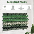 JOMCYDM Vertical Planter with 30 Pockets Wall Mounted Planter Living Wall Planter Indoor Outdoor Wall Plant Holder Microgreens Growing Kit Herb Pots by CozyNest Decor
