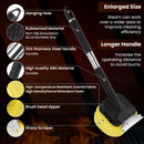 1x Steam Grill Brush for Outdoor Sponge Grill-Steam Grill Cheaning Scraper BBQ Brush-BBQ Accessory Grill Tools Heavy Duty Brush for Grill Cleaning Scraper + Bristle Free Grill Brushs for Any Grill by GreenHaven Gardens