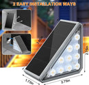 12 Pack Solar Stair Lights Outdoor Stair Lights with Waterproof IP67 LED Solar Light for Outside Light Decor for Stair, Deck, Front Step, Front Porch, Patio, Garden and Backyard by GreenHaven Gardens
